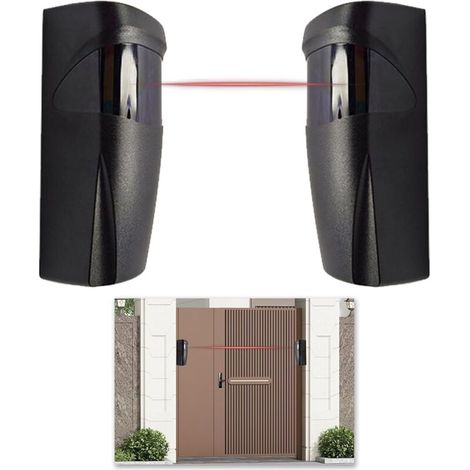 Paire de Photocellule Universelle 12/24V Capteur Infrarouge pour Portail Automatique, Compatible avec Systèmes de Contrôle d'Accès