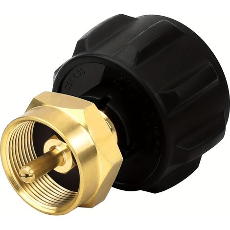 Un adaptateur de remplissage de propane, compatible avec les réservoirs de propane de type QCC1/1. (1/5)