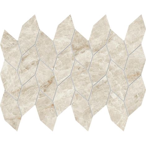Mosaïque effet Marbre Blanc Impérial Nav 35x27,6x0,9 cm Brillant Sorvella - Mur intérieur (vendu par carton de 0,5796 m²) - RO'MA CARRELAGE (1/2)