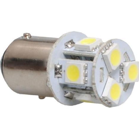 AMPOULES LED X 2 P21/5 BAY15D 8LED SMD5050 BLANC 12V 0,85W