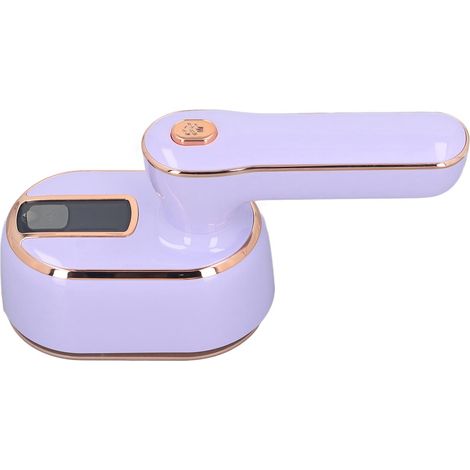 Mini-Bügeleisen, 180°-Drehung, tragbar, ideal für Reisen, mit Dampffunktion, 100-ml-Wassertank, für Nass- und Trockenbügeln, violetter EU-Stecker, 220 V (1/5)