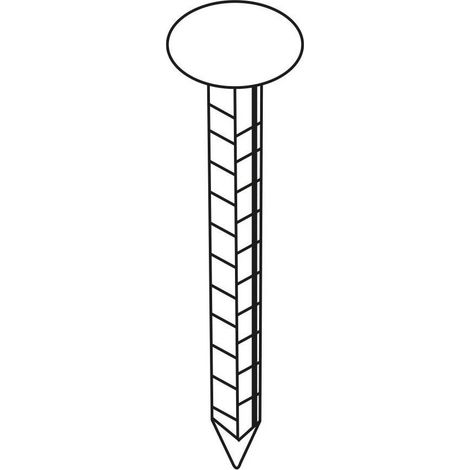 Pointe en Vrac Tête Extra Large Carrée Crantée Cuivre - 3x3x45 mm - 5 kg - D-Work (1/2)