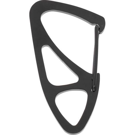 Mousqueton de sécurité en acier inoxydable pour escalade, anneau porte-clés robuste pour équipement de randonnée (1/5)