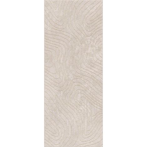 Alfombras de área PALMERAS Beige 80 x 200 cm Poliéster vidaXL (1/5)