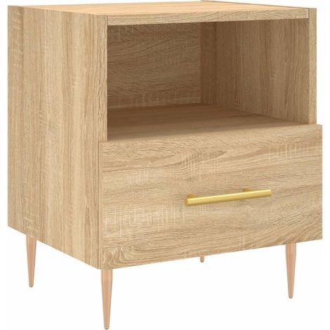 Maison Exclusive - Nachttisch Sonoma-Eiche 40x35x47,5 cm Holzwerk