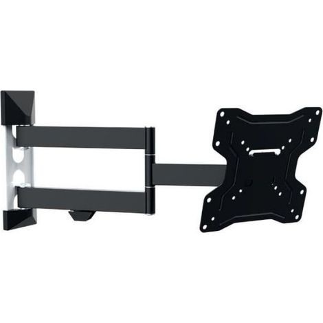 Support Tv Mural - Double Bras Inclinable Et Orientable - Vesa 200x200 - Écrans 19 À 43 Pouces - Charge Max 30 Kg - Déport 52 À 500 Mm (1/5)