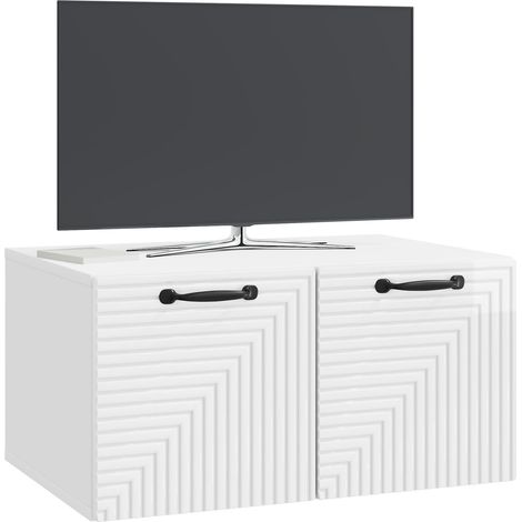 Maison Exclusive - Wandmontierter TV-Schrank Hochglanz Weiß 59,5