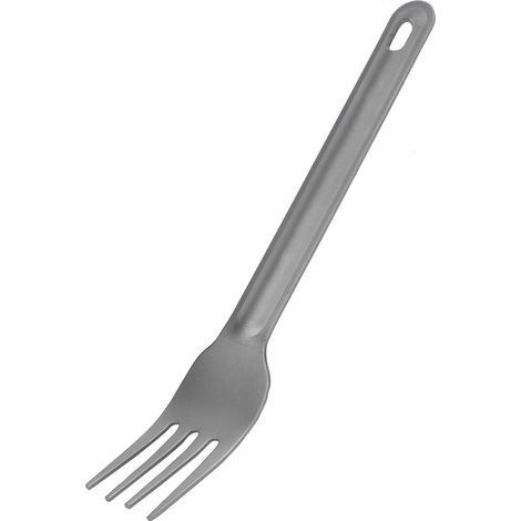 Cuillère-spork en titane léger et résistant, couverts métalliques pour camping extérieur (fourchette en titane) (1/5)