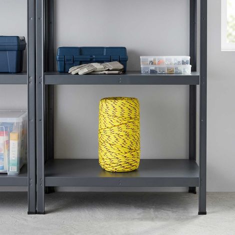 vidaXL Cuerda multiusos 2 mm 25 m Amarillo PP 27 kg Carga máx. (1/5)