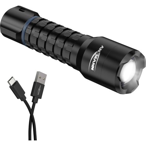 ANSMANN Lampe torche 1020 lumens pour camping, randonnée activités extérieures