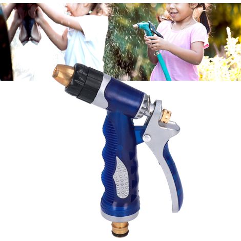 Arroseur de jardin multifonctionnel, pommeau de douche pour animaux, pulvérisateur pour lavage de voiture familial, bleu (1/5)