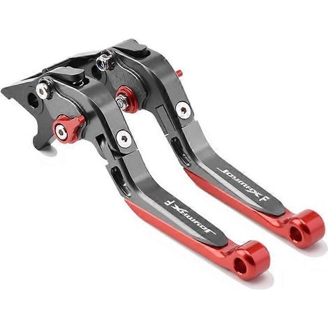 Convient pour SYM Sanyang JOYMAX F300 Nine Brothers-in-law Klaxon de frein modifié Biellette de direction Poignée pliable réglable (Général sans stationnement Rouge titane) (1/5)