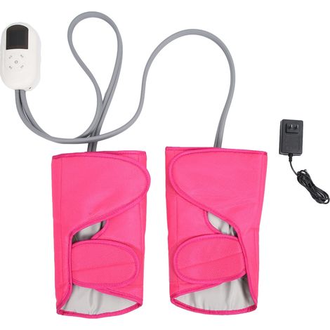 Appareil de massage électrique pour jambes à compression d'air et chaleur, ceinture de massage pour mollets, tension 100-240V avec prise US (1/5)