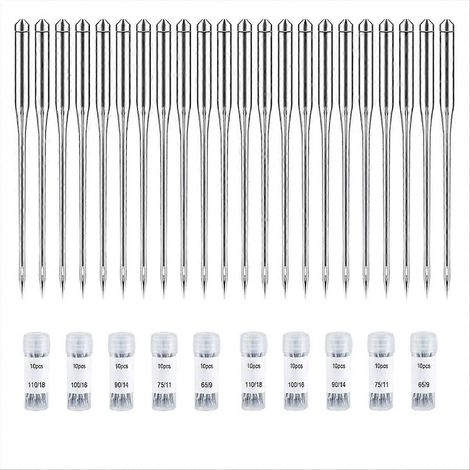Packung mit 100 Standard-Nähnadeln für Singer (1/5)