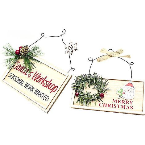 2 Stück Türhänger für Weihnachten