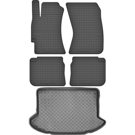 Tappetini in gomma per auto e tappetino per bagagliaio per Subaru Impreza III Hatchback dal 2007 al 2011 - set completo. (1/5)