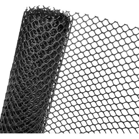 RASENSCHUTZGITTER 1,3m x 10m Masche 30mm Schutzgitter in schwarz (1/5)