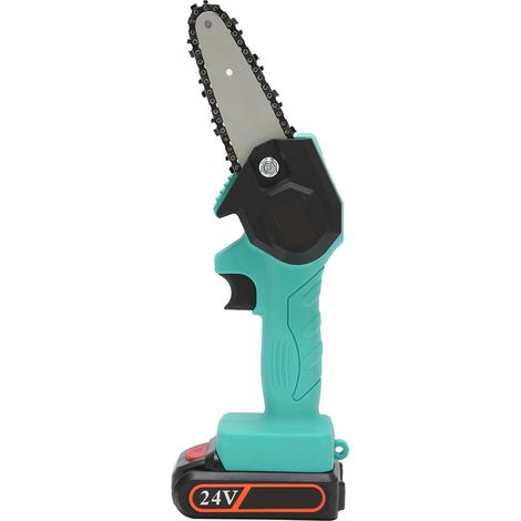 Mini scie d'élagage électrique portative pour jardin, tronçonneuse de taille FYD001 verte AC110240V (prise UE)