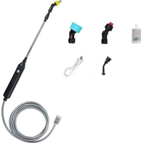 Pulvérisateur de jardin électrique, pulvérisateur à pression avec 4 buses et tuyau 5M pour arrosage, désherbage (1/4)