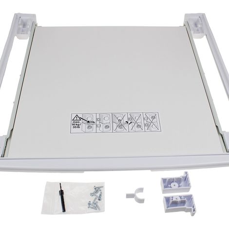 Bosch WTZ27400 Kit di Congiunzione Colonna Lavatrice Asciugatrice con Ripiano Estraibile colore Bianco