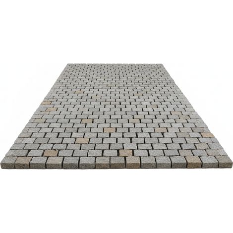 Adoquines Granito gris rústico - Big bag ±8 m² (± 2.000 uds.) - 6x6x6 cm - Gris