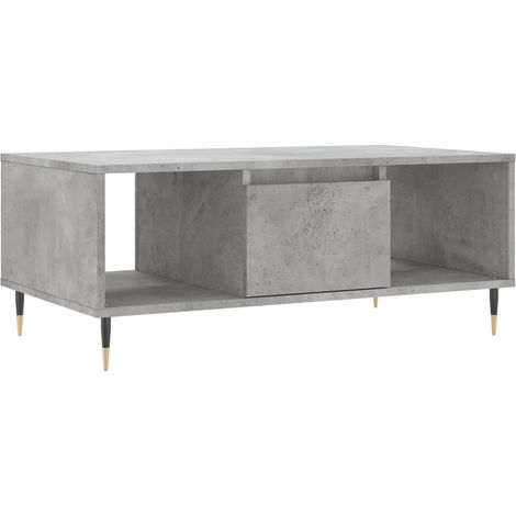 Maison Exclusive - Tavolino Salotto Grigio Cemento 90x50x36,5 cm Legno Multistrato
