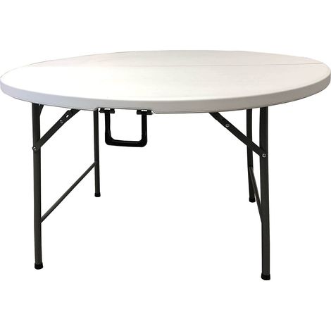 HomeLux 710091 - Tavolo Pieghevole in Resina, Rotondo, Altezza 120 cm, 74 cm, Multicolore (1/5)