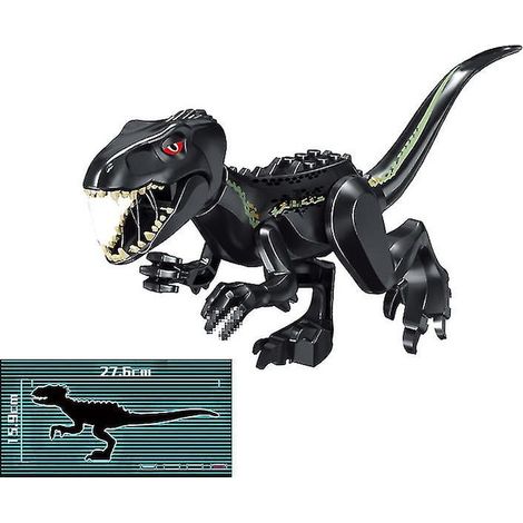 Ensemble de construction de dinosaures jurassiques : T-Rex, Quetzalcoatlus, Baryonyx, Indoraptor, Indoraptor. Figurines articulées pour enfants. Jouet et cadeau.