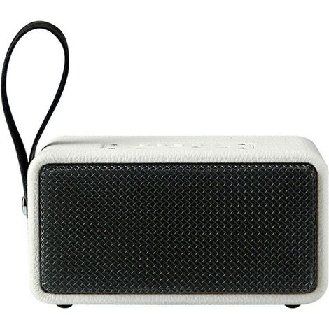 W6 Retro Home tragbarer Bluetooth 5.0 Lautsprecher mit kraftvollem Stereoklang, Subwoofer, TF-Kartenkompatibilität, AUX-Eingang und FM-Radio. (1/5)