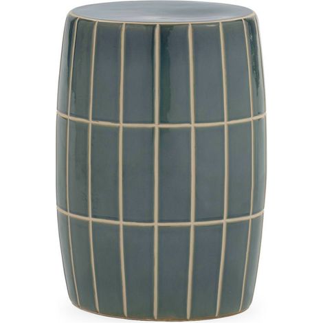 Tabouret en céramique bleu clair brillant - bleu clair brillant (1/3)
