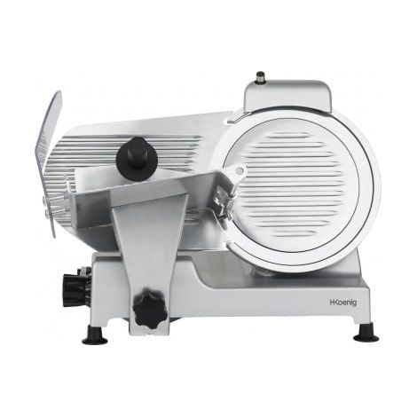 Trancheuse à viande 250 mm – Lame italienne – Moteur asynchrone 240W – Aiguiseur intégré – 4 pieds antidérapants – Hkoenig (1/10)