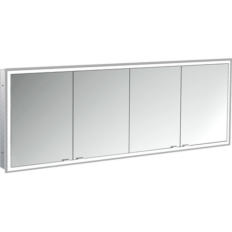 emco prime Armario con espejo iluminado, 1800 mm, 4 puertas,