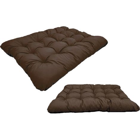 Cuccia per cani PRESTIGE con cuscino, 100x70 cm, impermeabile, marrone.