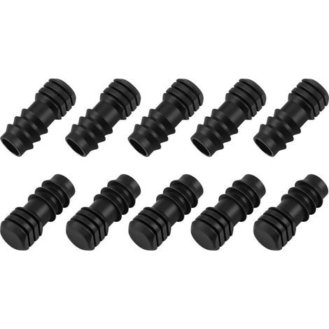 10er-Pack schwarze, 13 mm dünne Tropfspitzen, Tropfbewässerungsstopfen, Kunststoff-Schlauchverbinder für die automatische Gartenbewässerung, Mikro-Tropfspitze (1/5)