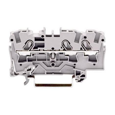Borne de passage WAGO 2004-1301 6.20 mm ressort de traction Affectation: L gris 1 pc(s) (1/2)