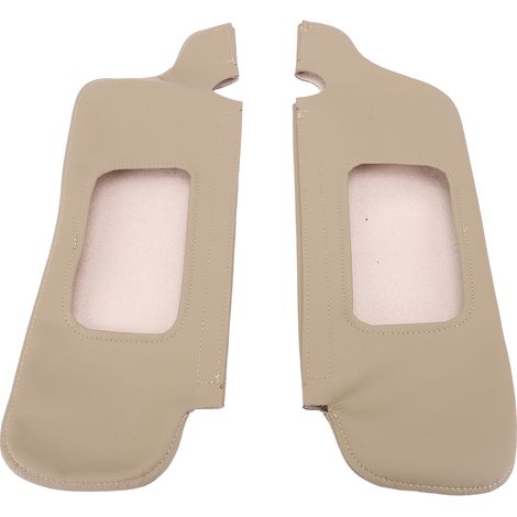 Copertura parasole in similpelle PU, 2 pezzi, look elegante, antigraffio, ricambio per Mustang 1994-2004, beige (1/5)