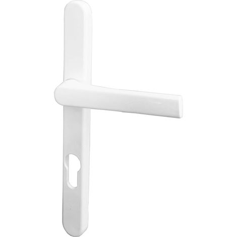 Par de Manillas de Puerta «FUTUR» KLOSE besser con Placa Estrecha de 24 mm Proyección Reducida Cuadrado 7 mm Eje 70 mm Orificio  Blanco