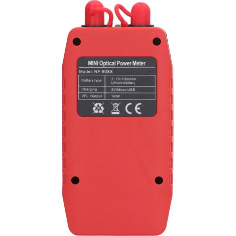 Testeur de câble réseau NF-908S NOYAFA avec lampe rouge, détecteur de fibre optique tout-en-un, puissance optique rechargeable (batterie intégrée), localisateur de câble avec pile fournie, vidéo de dé (1/5)