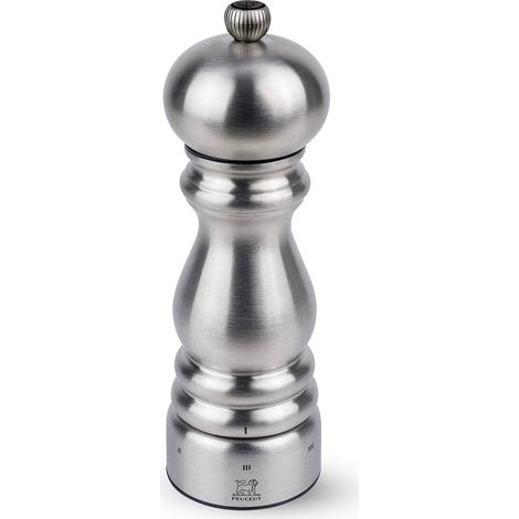 Peugeot - Paris Chef u'Select - Macinapepe + Pepe Inclusi - in Acciaio Inox - 6 impostazioni di macinatura predefinite - Made in France - Colore Acciaio Inox (1/5)