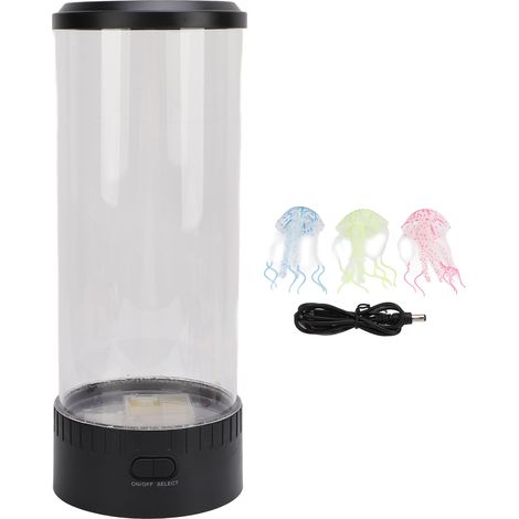 Ortviai Lampe d'ambiance aquarium avec 19 LED, 7 couleurs changeantes, design océanique apaisant pour chambre et salon (1/5)