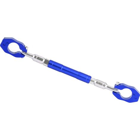 Barre transversale de guidon de moto 7/8 po réglable, levier d'équilibre renforcé, alliage d'aluminium CNC, universel, bleu (1/5)