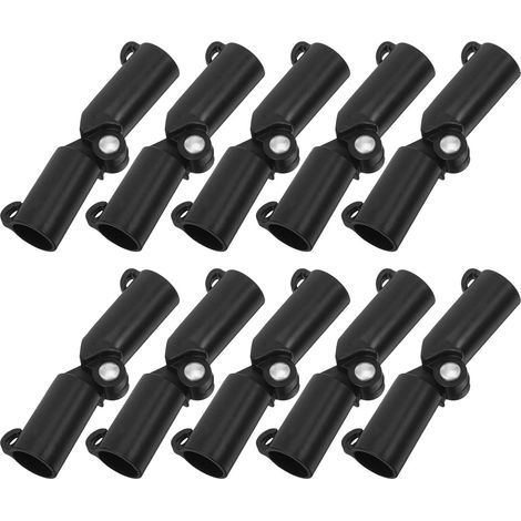 Sollbry 10 Clips Réglables en plastique pour Treillis de Plantes Grimpantes, Lot de 10 Pièces, Robustes et Stables, pour Serrage et Jardin,noir(20mm) (1/5)