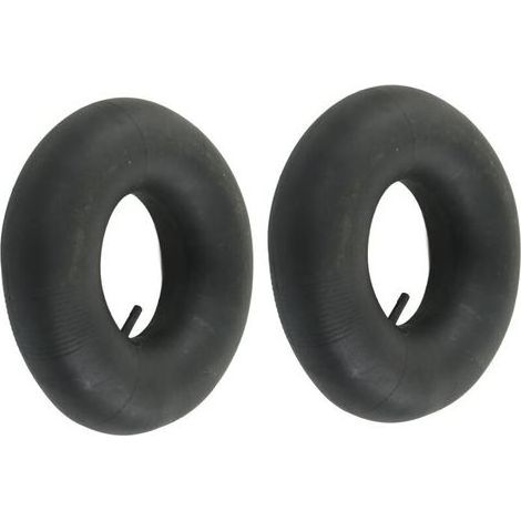 Lot de 2 chambres à air 145/70-6 avec tige de valve droite en caoutchouc pour karts 90 cc, diables, tondeuses à gazon (1/4)