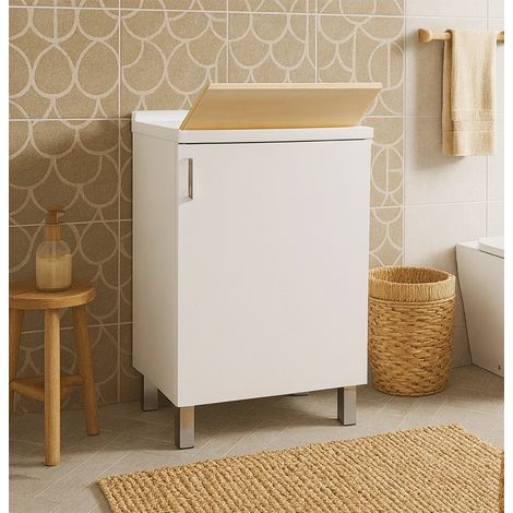Exagonshop Lavatoio 50x50 bianco con gocciolatoio