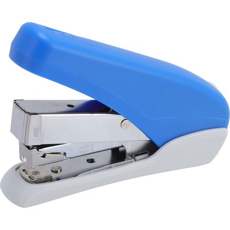 Agrafeuse de bureau bleue, capacité de 40 feuilles, 24/6 26/6 24/8 26/8, pour bureaux, écoles, maison (1/5)