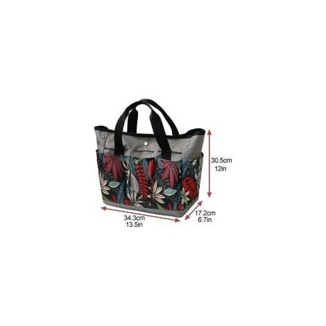 Sac à outils de jardin en toile, sac de jardin robuste, sac de rangement pour outils à main pour jardin d'herbes aromatiques (1/4)