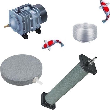 Set aération bassin de jardin 6 disques 10 cm + 3 Diffuseurs 22 cm de 15000 à 20000 litres (1/5)