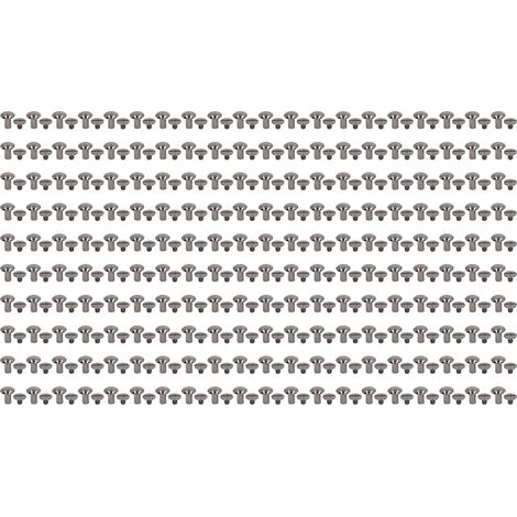Rivet - Chicago Screw - 10 mm 12 mm - Brass - For Leather Craft Photo Album Bookbinding - 200 Pieces (1/5)