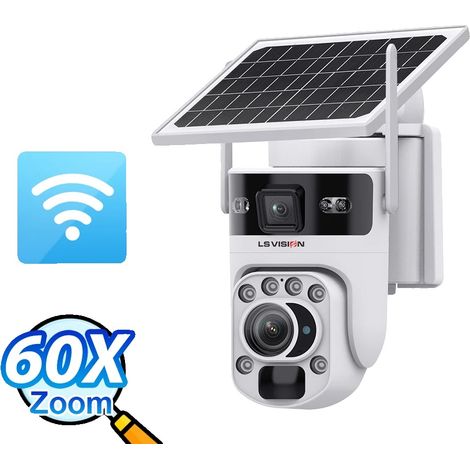 Cámara de vigilancia, resolución de 12 MP, zoom óptico de 60x, versión WiFi con zoom de 60x. (1/2)