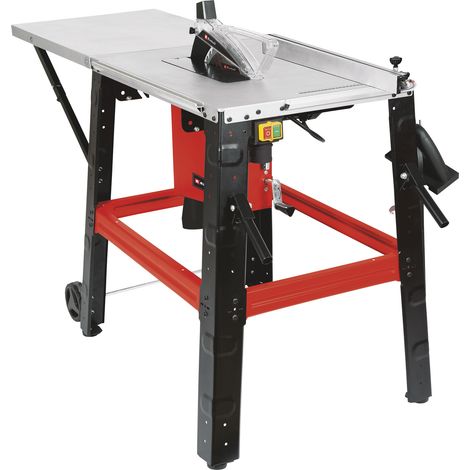 Einhell Tischkreissäge TE-TS 315 UD (2800 W, 85 mm Schnitthöhe, Ø 315 mm Sägeblatt, Tischverlängerung, Winkelanschlag, Parallelanschlag, Untergestell, Schiebestock)